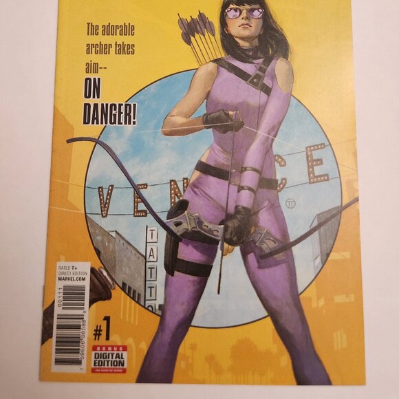 Hawkeye #1A (2017) Marvel, 1st Solo Series Kate Bishop, 1st App of Alloy, NM - Picture 2 of 14
